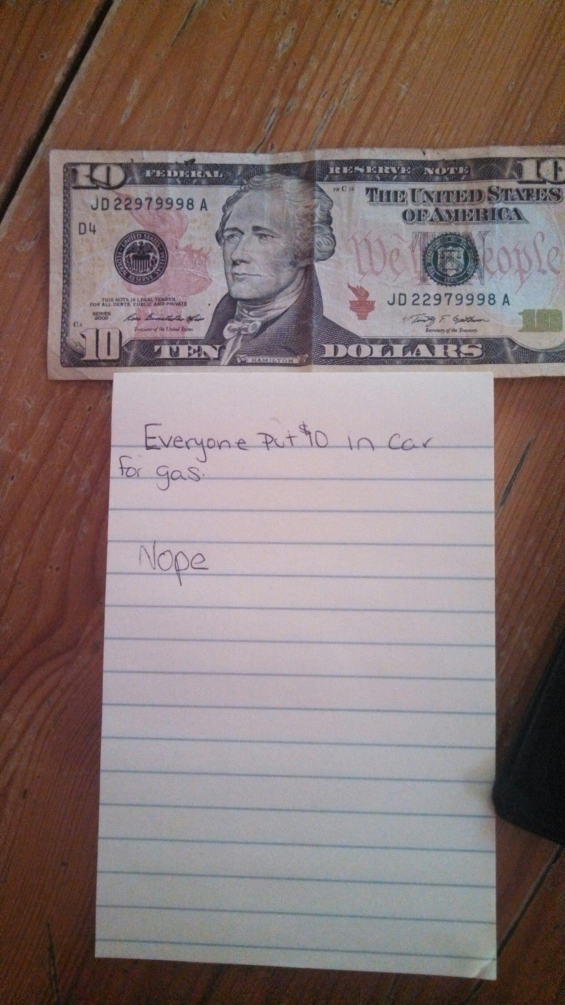 Illustration for article titled My Little Sister is Trying to get me to Pay for Gas.